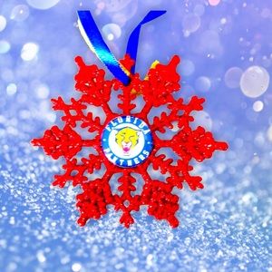 Florida PANTHERS Handmade Hockey Snowflake *NEW*